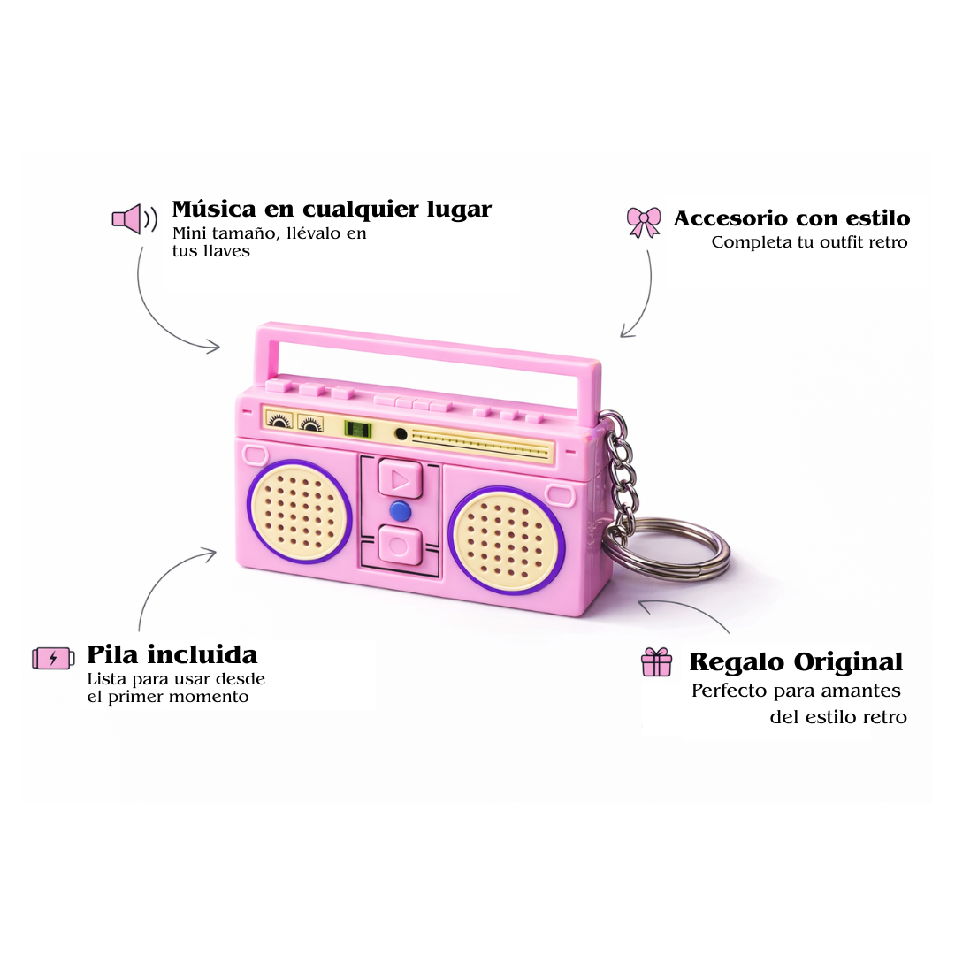 Mini Grabadora Retro